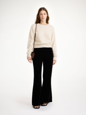 By Malene Birger Amores High-waisted Trousers Black | UK_BB80922