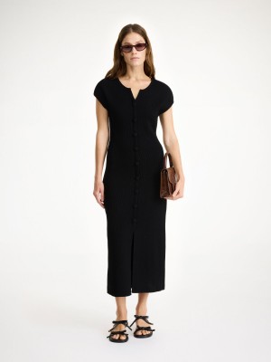 By Malene Birger Bielas Maxi Dress Black | UK_BB80171