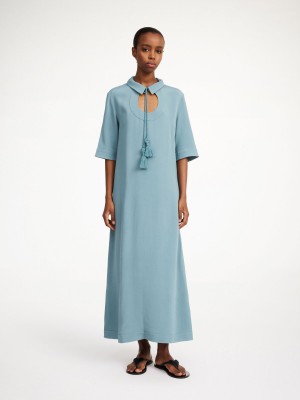 By Malene Birger Brinney Maxi Dress Cool Water | UK_BB90750