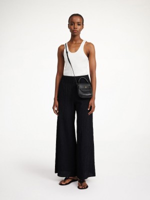 By Malene Birger Campine Wide-leg Trousers Black | UK_BB65132