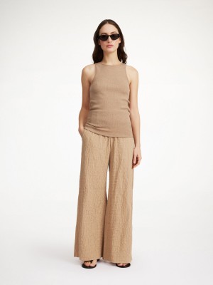 By Malene Birger Campine Wide-leg Trousers Tannin | UK_BB10934