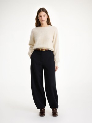 By Malene Birger Carlien Wool Trousers Black | UK_BB64950