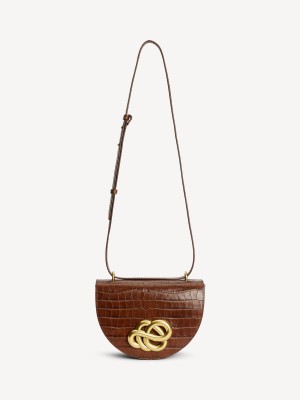 By Malene Birger Cebella Leather Shoulder Bags Bison | UK_BB51380