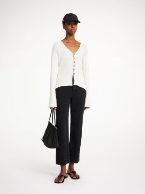 By Malene Birger Cirella Cardigan Knitwear Soft White | UK_BB75698