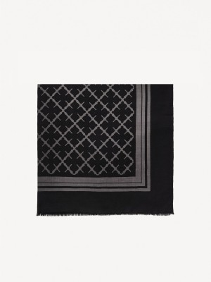 By Malene Birger Cornelis Wool Scarves Charcoal | UK_BB30569