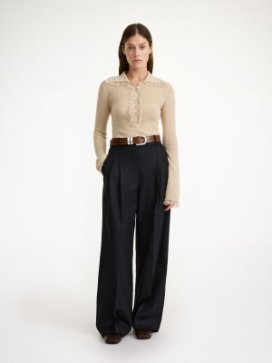 By Malene Birger Cymbaria High-waist Trousers Black | UK_BB39058