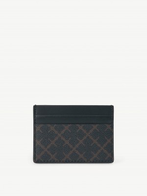 By Malene Birger Elia Printed Cardholder Wallets & Cardholders Dark Chokolate | UK_BB27139