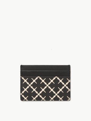 By Malene Birger Elia Printed Cardholder Wallets & Cardholders Black | UK_BB49090