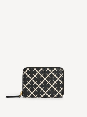 By Malene Birger Elia Printed Coin Purse Wallets & Cardholders Black | UK_BB95829