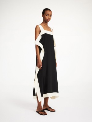 By Malene Birger Gabrias Midi Dress Black | UK_BB90431