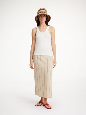 By Malene Birger Hercula Maxi Skirts Oyster Gray | UK_BB40014