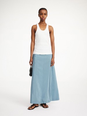 By Malene Birger Isoldas Maxi Skirts Cool Water | UK_BB15853