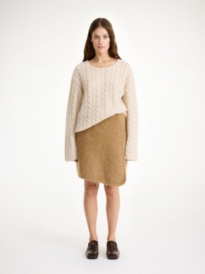 By Malene Birger Krissah Mini Skirt Knitwear Tobacco Brown | UK_BB21872