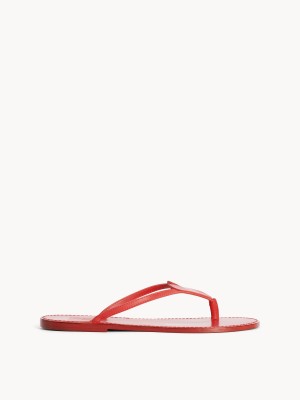 By Malene Birger Ladina Leather Sandals Shoes Jester Red | UK_BB67296