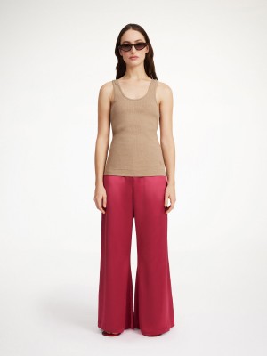 By Malene Birger Lucee Flared Trousers Wild berries | UK_BB16419