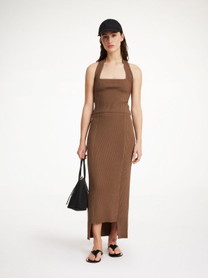 By Malene Birger Merine Maxi Skirt Knitwear Shitake | UK_BB95568