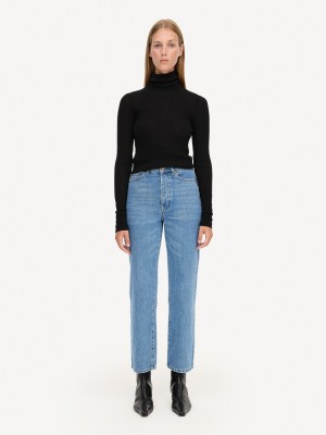 By Malene Birger Milium Organic Cotton Jeans Denim Blue | UK_BB79621