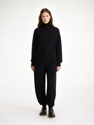 By Malene Birger Mohsen Turtleneck Sweater Knitwear Black | UK_BB77743