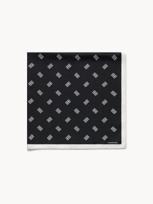 By Malene Birger Monnis Silk Scarves Black | UK_BB35530