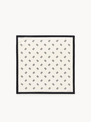 By Malene Birger Monnis Silk Scarves Soft White | UK_BB46394