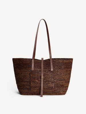 By Malene Birger Palla Straw Tote Bags Bison | UK_BB87521