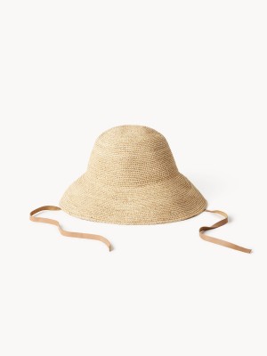 By Malene Birger Rafiah Straw Hat Other Accessories Light Camel | UK_BB70052