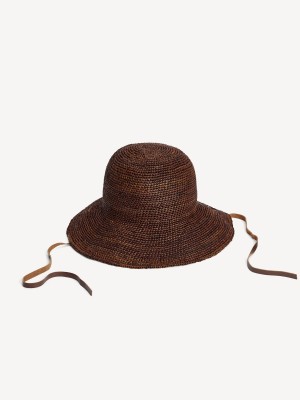 By Malene Birger Rafiah Straw Hat Other Accessories Bison | UK_BB87053