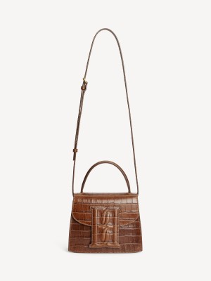 By Malene Birger Ramil Leather Shoulder Bags Bison | UK_BB28802