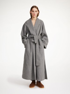 By Malene Birger Trullem Wool Jackets Grey Melange | UK_BB85767