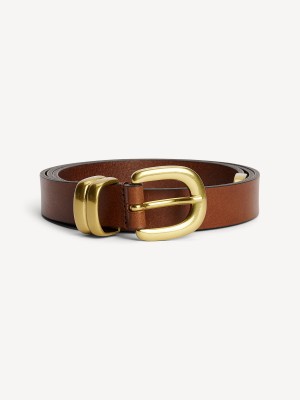 By Malene Birger Zoilo Leather Belts Dark Brown | UK_BB53378