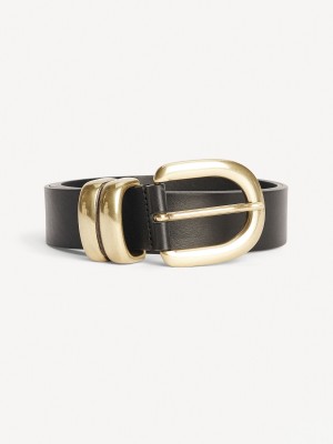 By Malene Birger Zoira Leather Belts Black | UK_BB92660