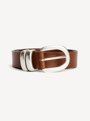 By Malene Birger Zoira Leather Belts Dark Brown | UK_BB21779