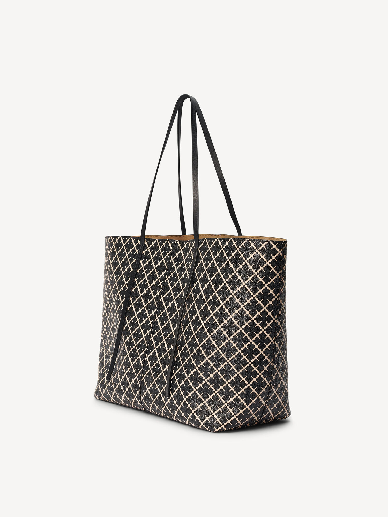 By Malene Birger Abi Printed Tote Bags Black | UK_BB99634