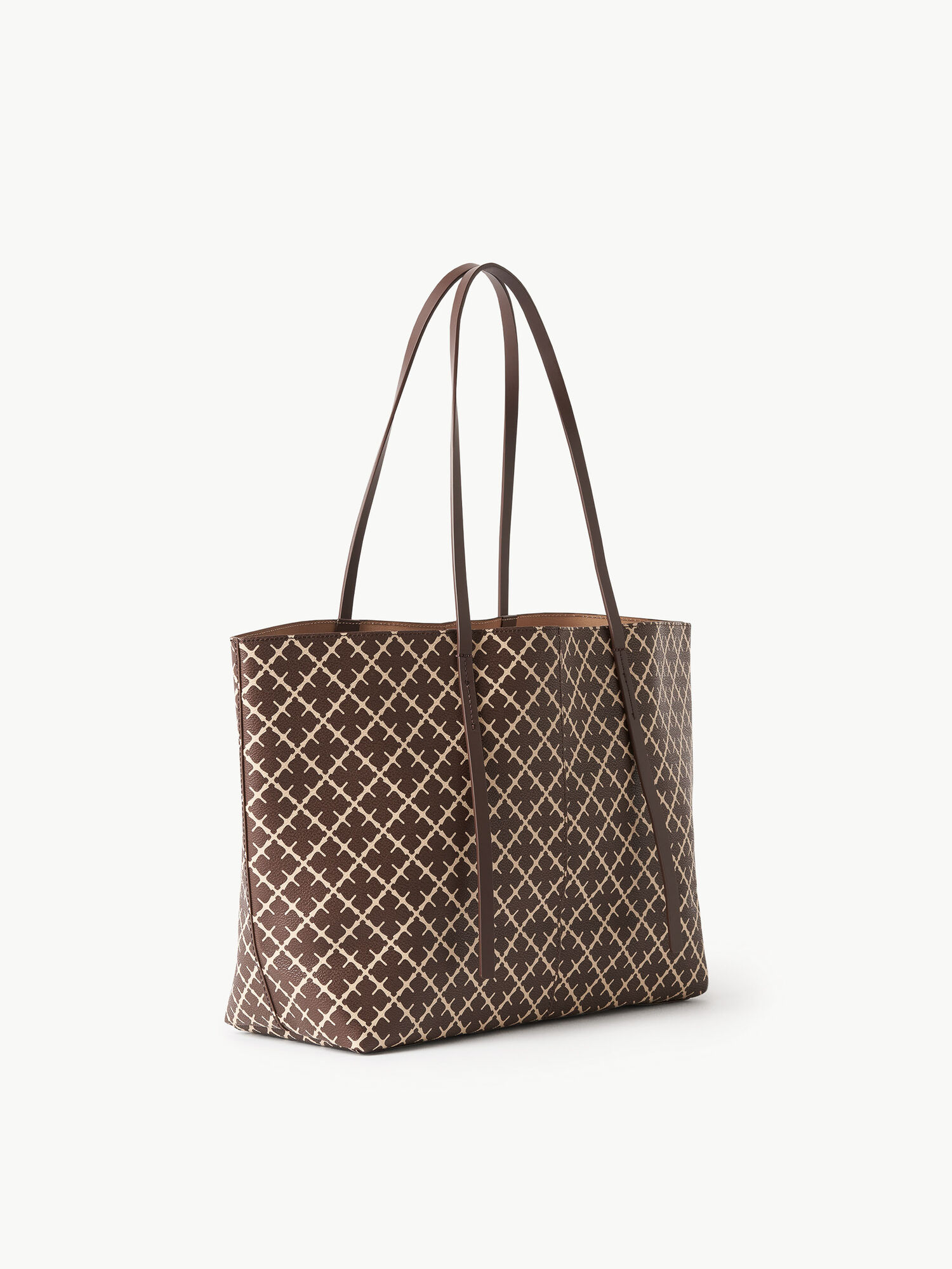 By Malene Birger Abigail Printed Tote Bags Warm brown | UK_BB13313