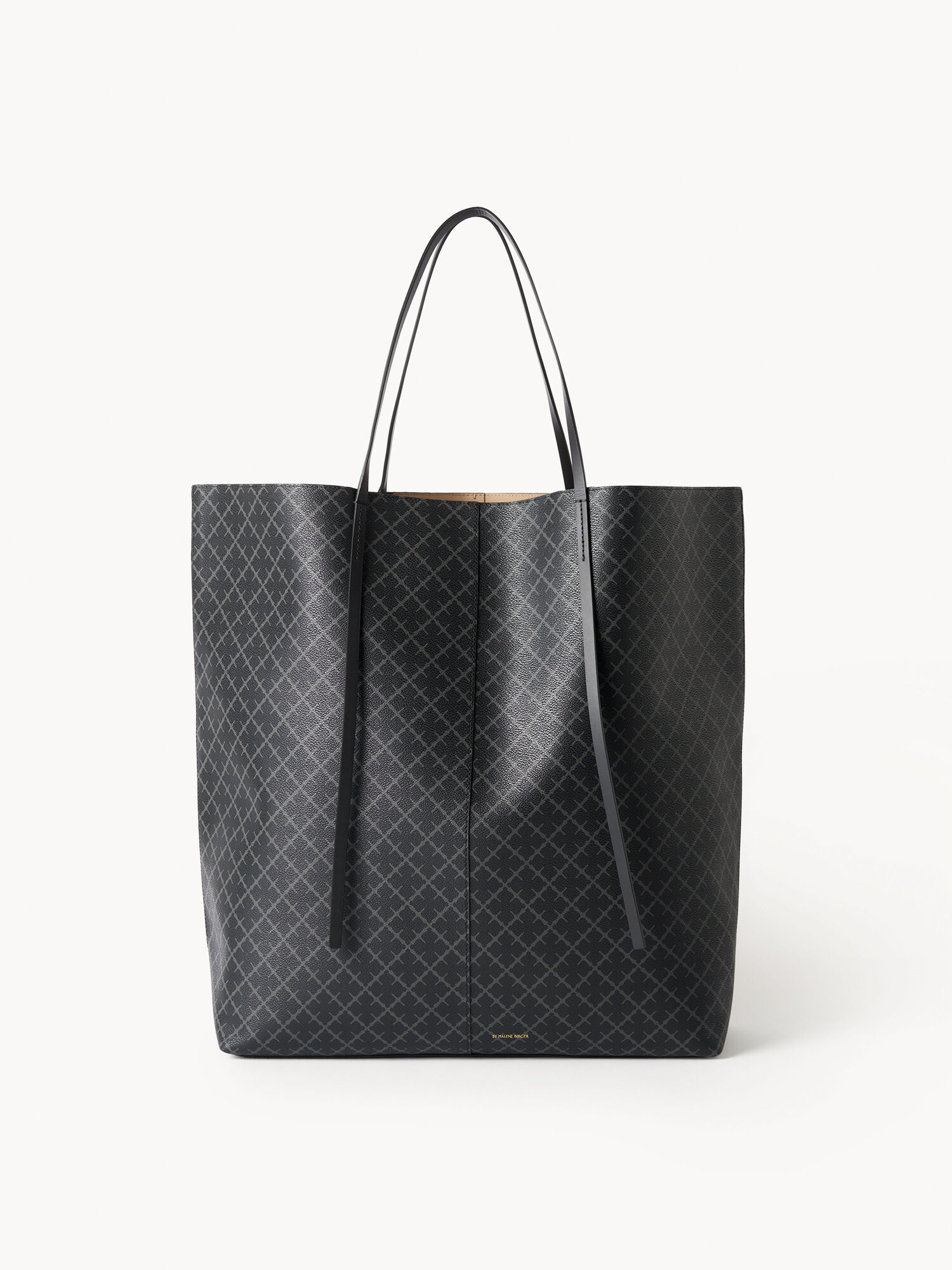 By Malene Birger Abrille Printed Tote Bags Charcoal | UK_BB73129