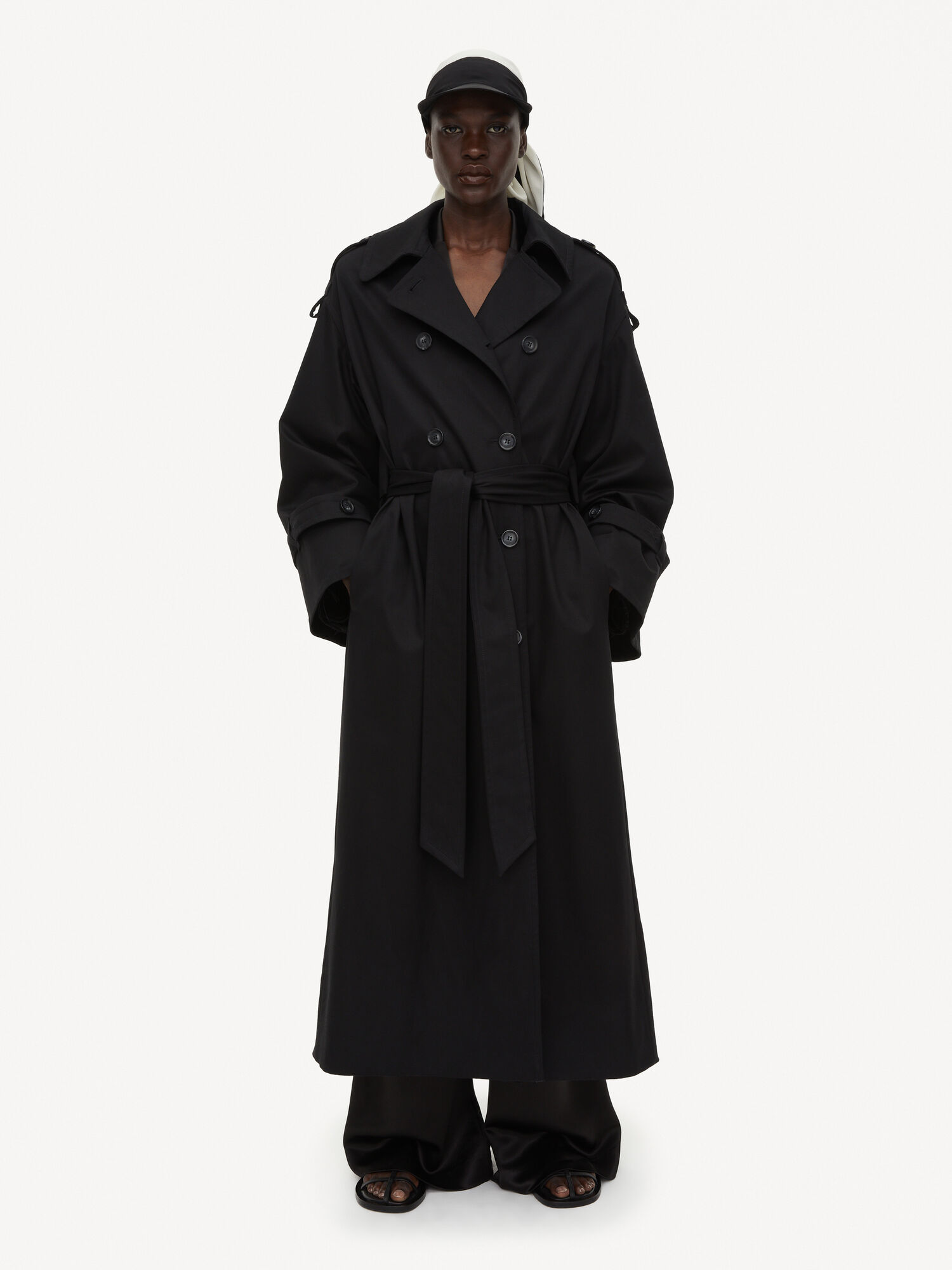 By Malene Birger Alanis Trench Jackets Black | UK_BB51768