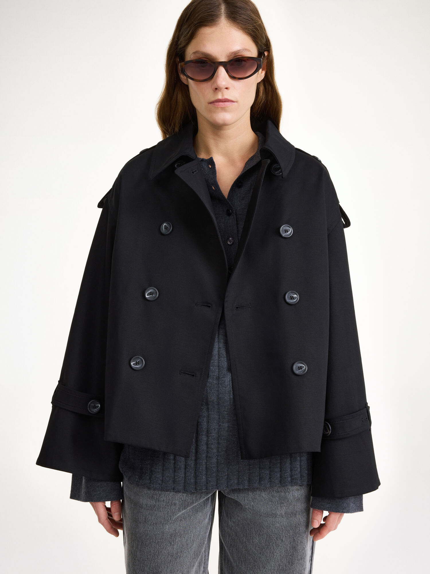 By Malene Birger Alisandra Trench Jackets Black | UK_BB90516