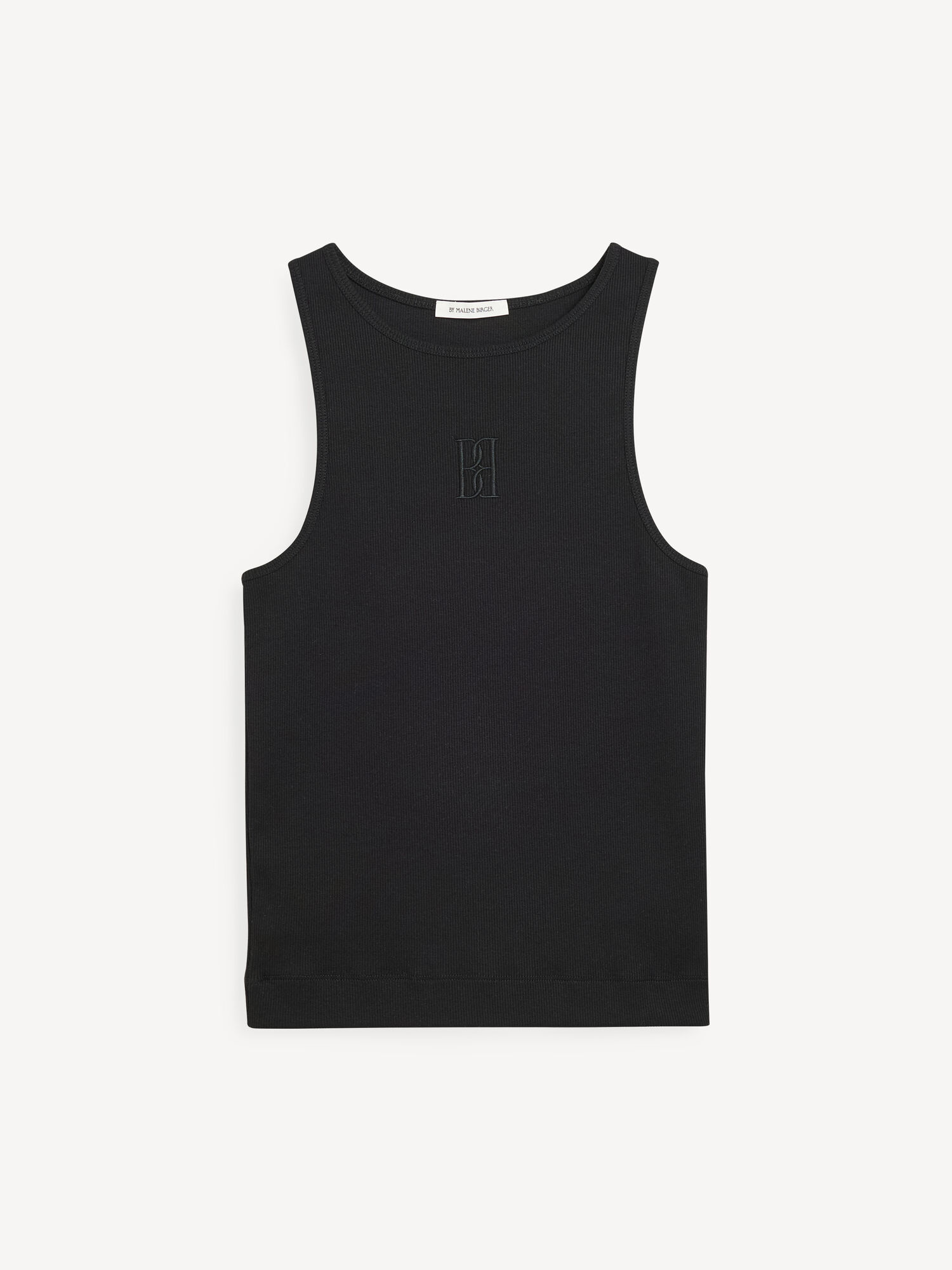 By Malene Birger Amanias Tank Tops Black | UK_BB17666