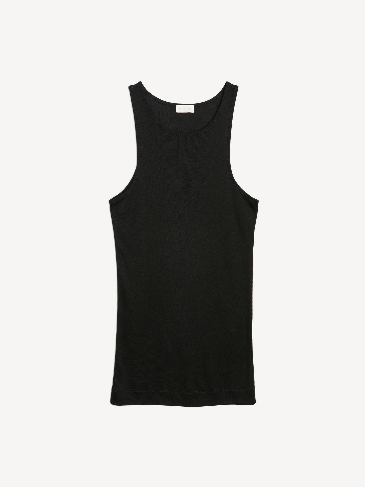 By Malene Birger Amiee Organic Cotton Tank Tops Black | UK_BB37643