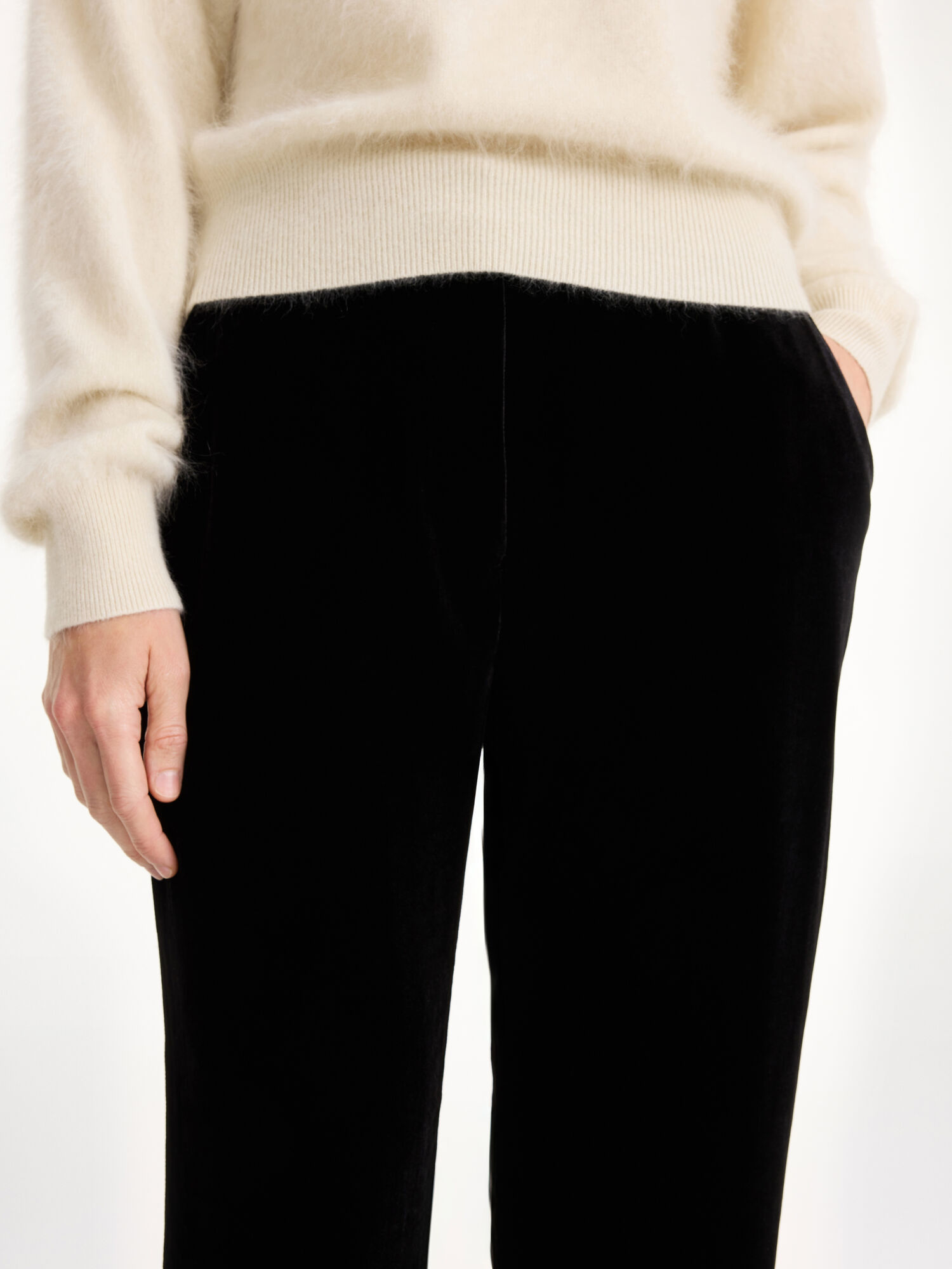 By Malene Birger Amores High-waisted Trousers Black | UK_BB80922