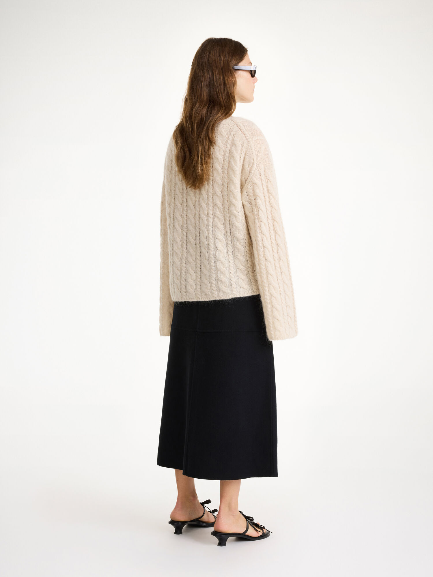 By Malene Birger Angello Wool Midi Skirts Black | UK_BB60482