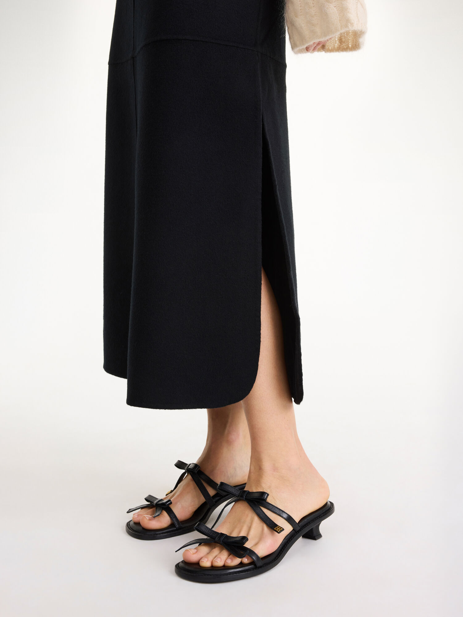 By Malene Birger Angello Wool Midi Skirts Black | UK_BB60482