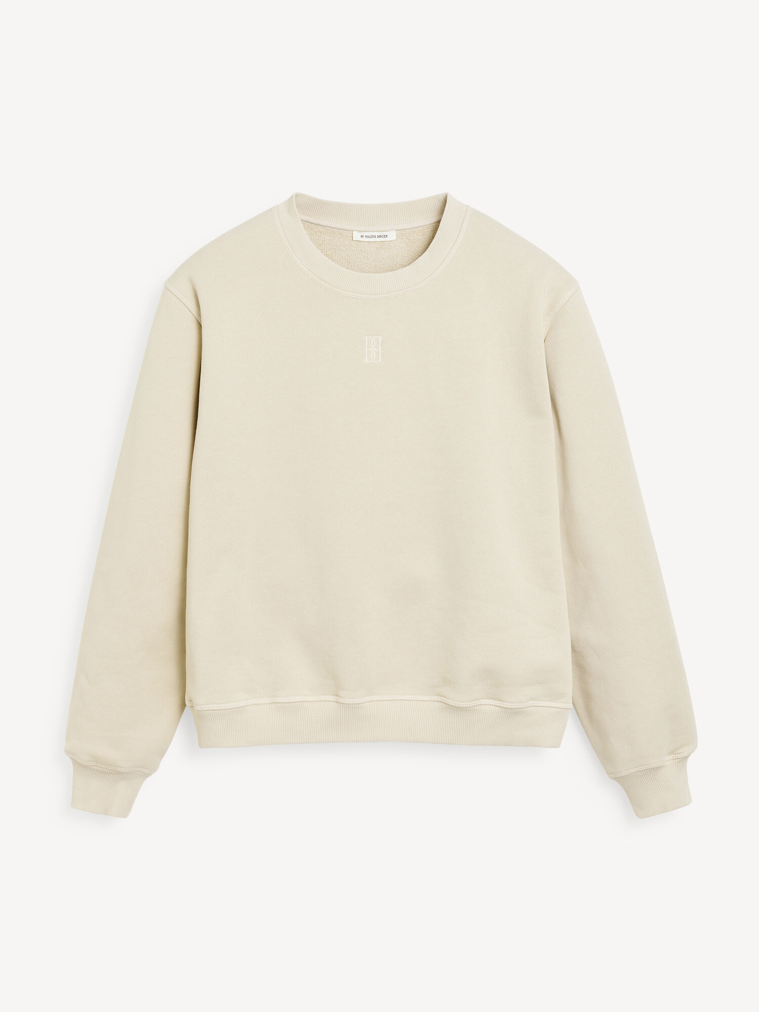 By Malene Birger Apalia Organic Cotton Sweatshirt Tops Oyster Gray | UK_BB46382