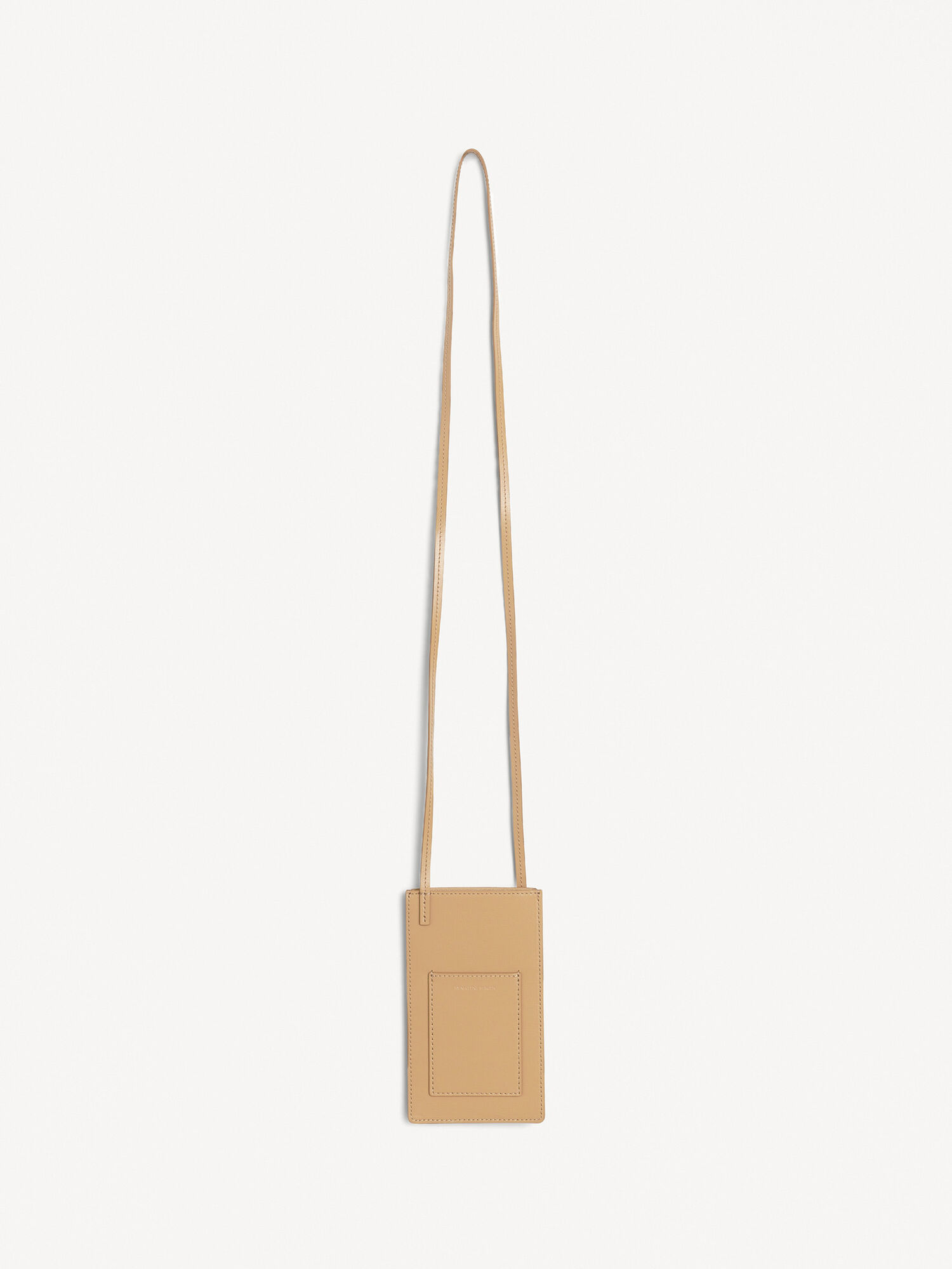 By Malene Birger Aya Leather Phone Pouch Other Accessories Sand | UK_BB89082