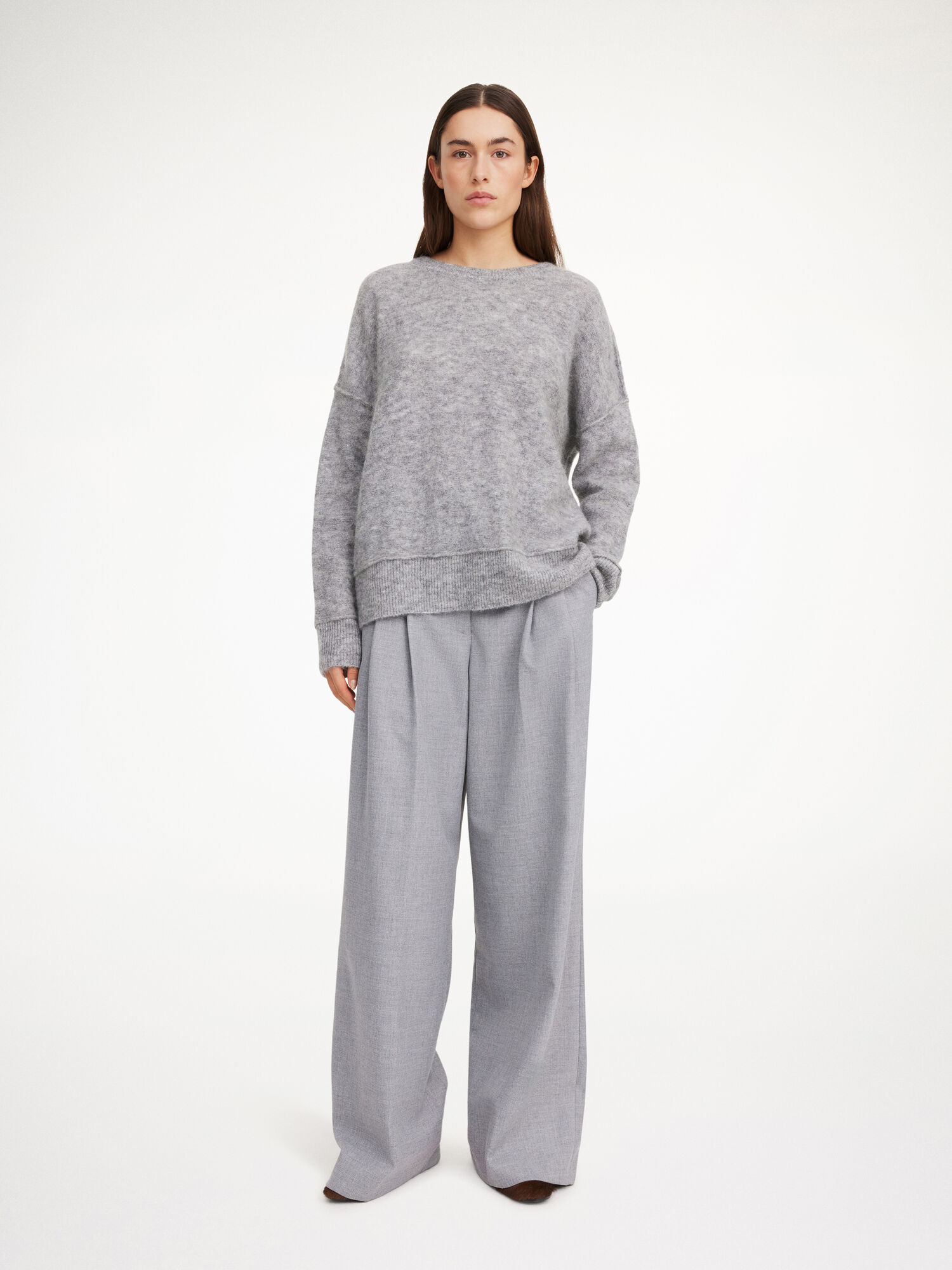 By Malene Birger Biagiorms Sweater Knitwear Grey Melange | UK_BB71954