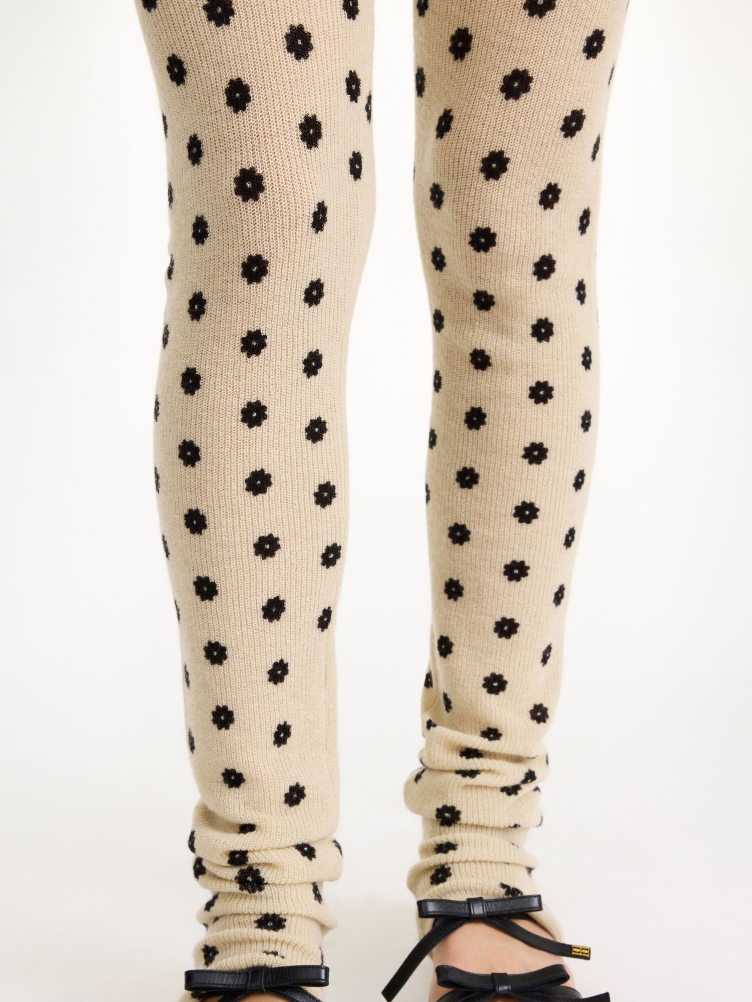 By Malene Birger Breele Wool Leggings Knitwear Graphic flower | UK_BB19549