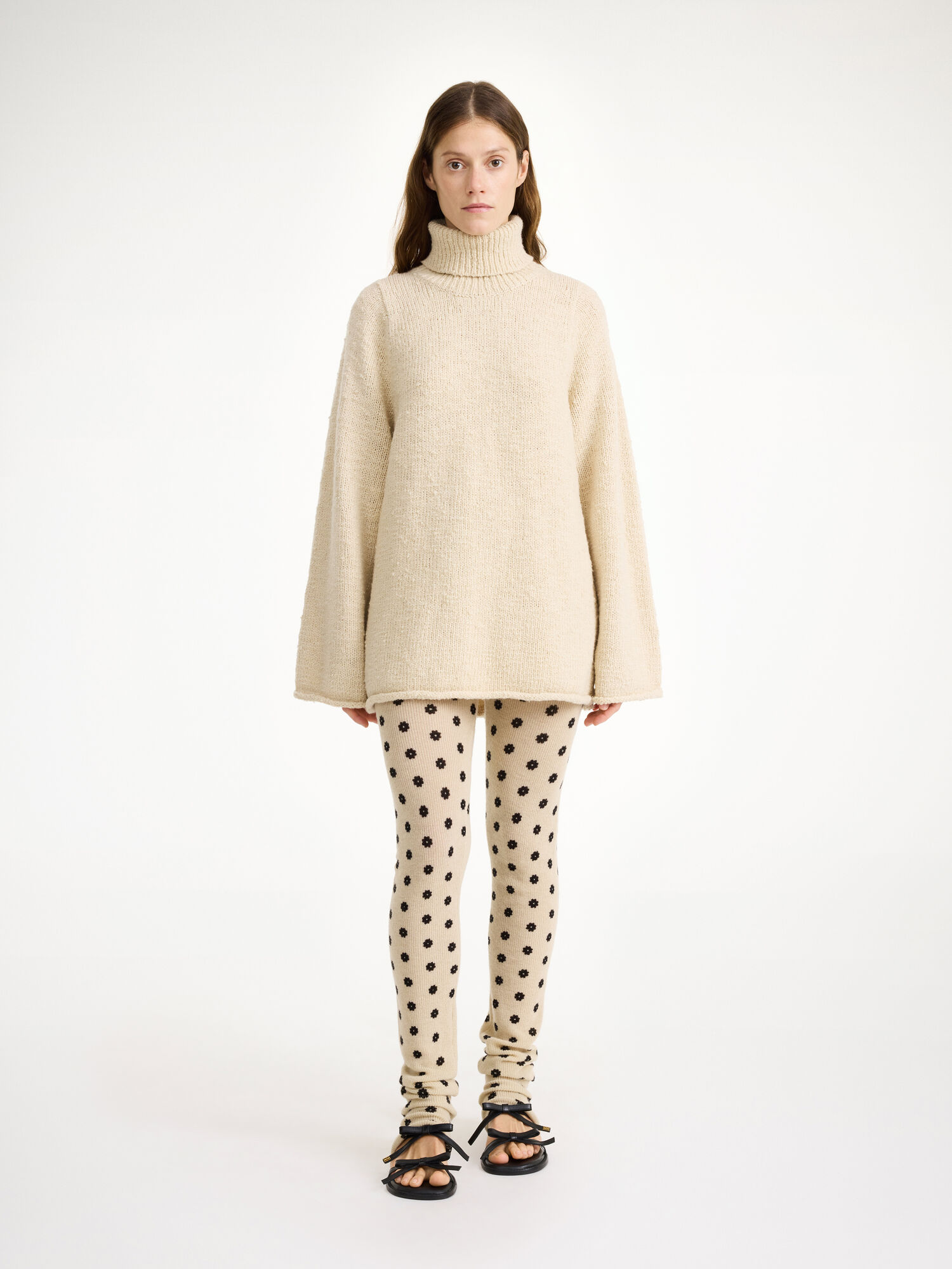 By Malene Birger Breele Wool Leggings Knitwear Graphic flower | UK_BB19549