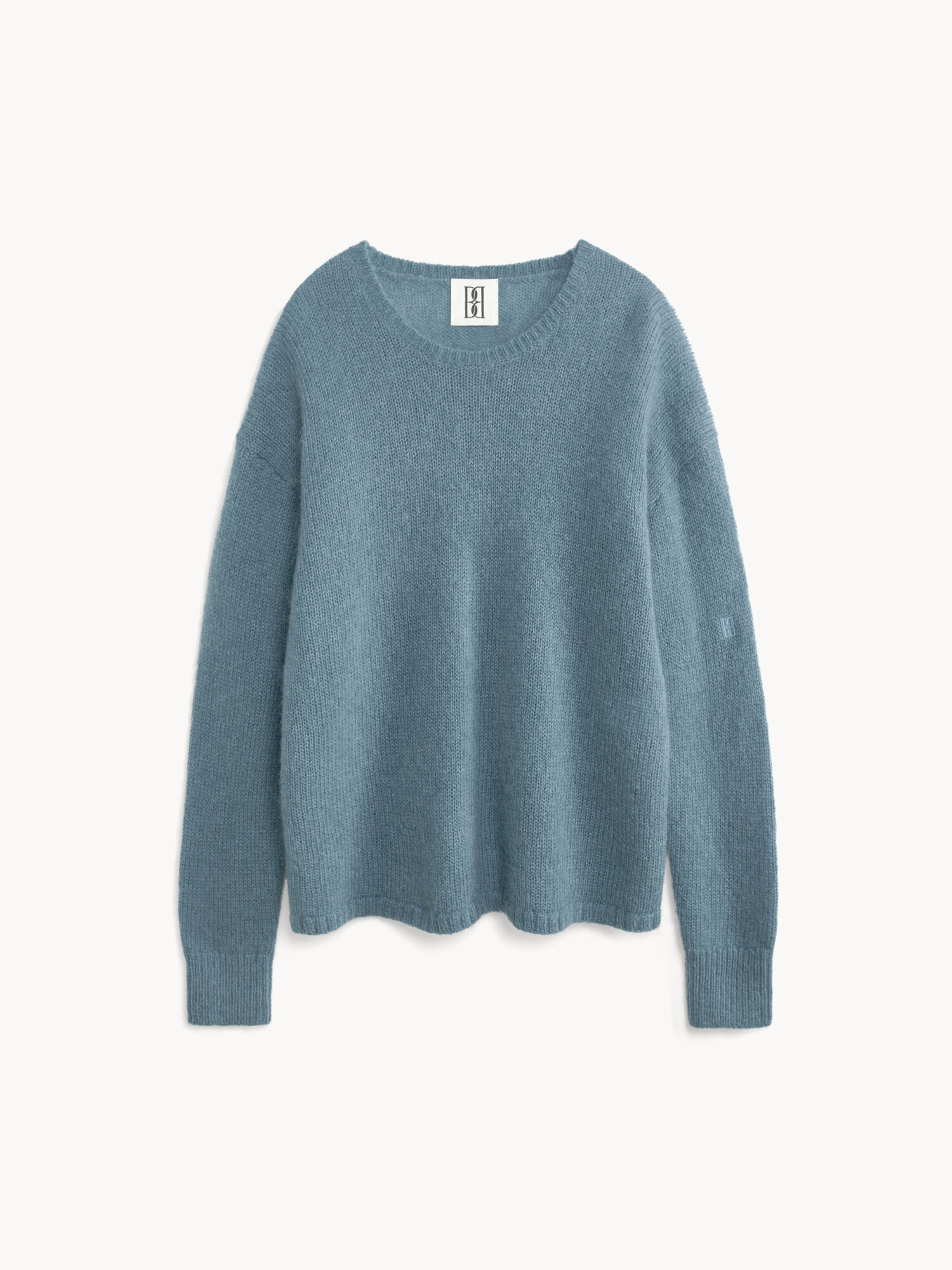 By Malene Birger Briella Mohair-blend Sweater Knitwear Cool Water | UK_BB68262