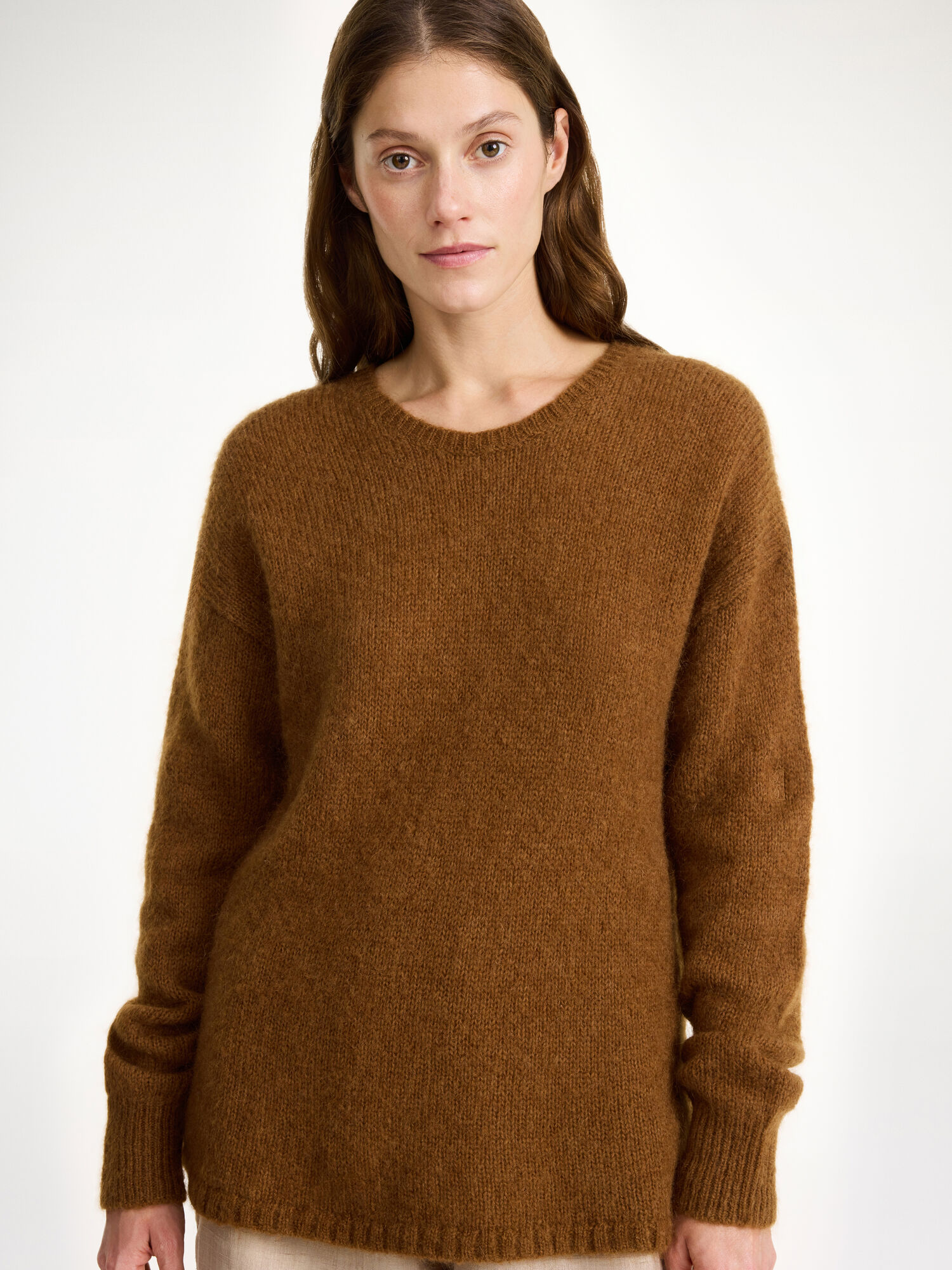 By Malene Birger Briella Mohair-blend Sweater Knitwear Bison | UK_BB72521