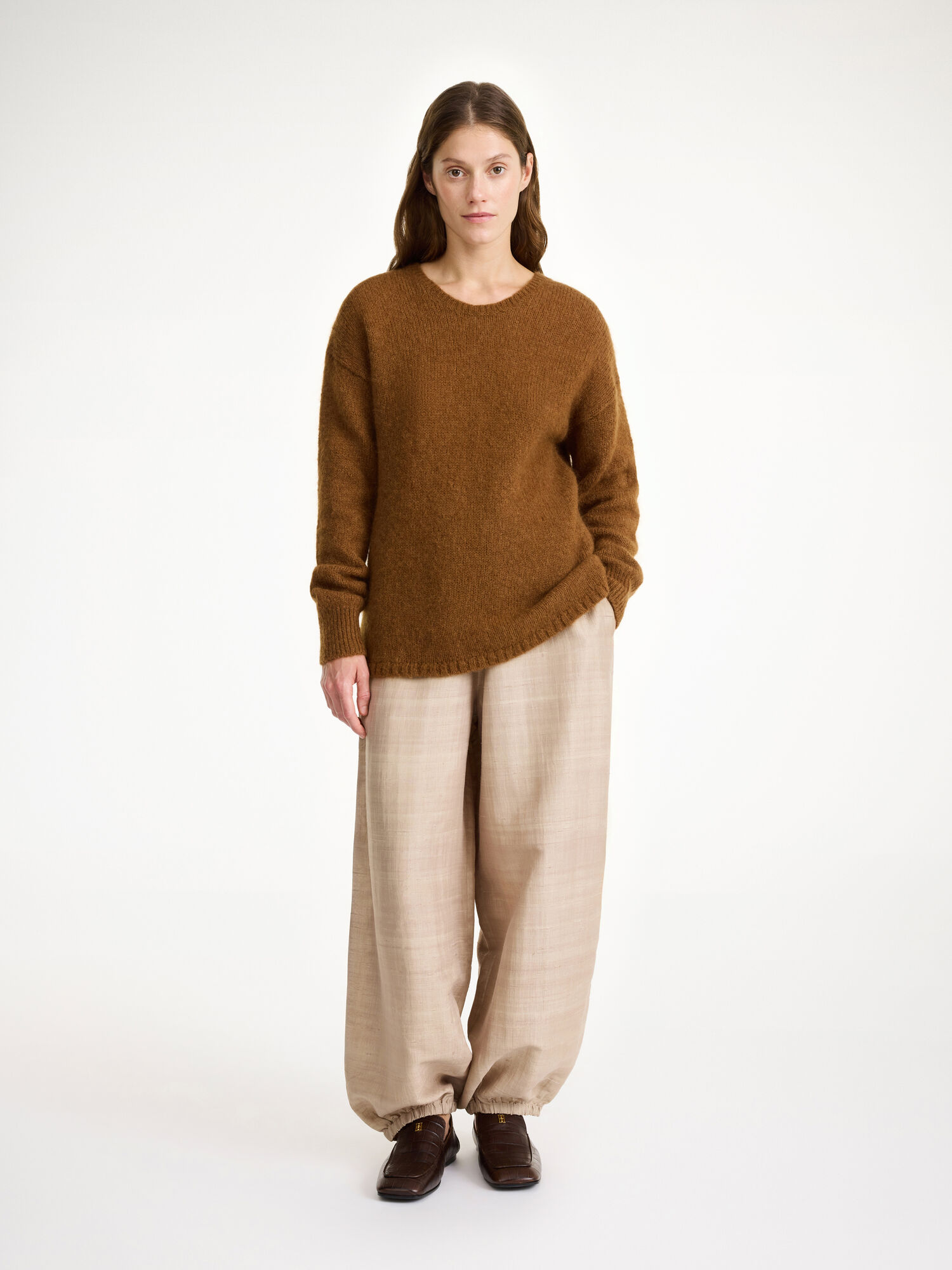 By Malene Birger Briella Mohair-blend Sweater Knitwear Bison | UK_BB72521